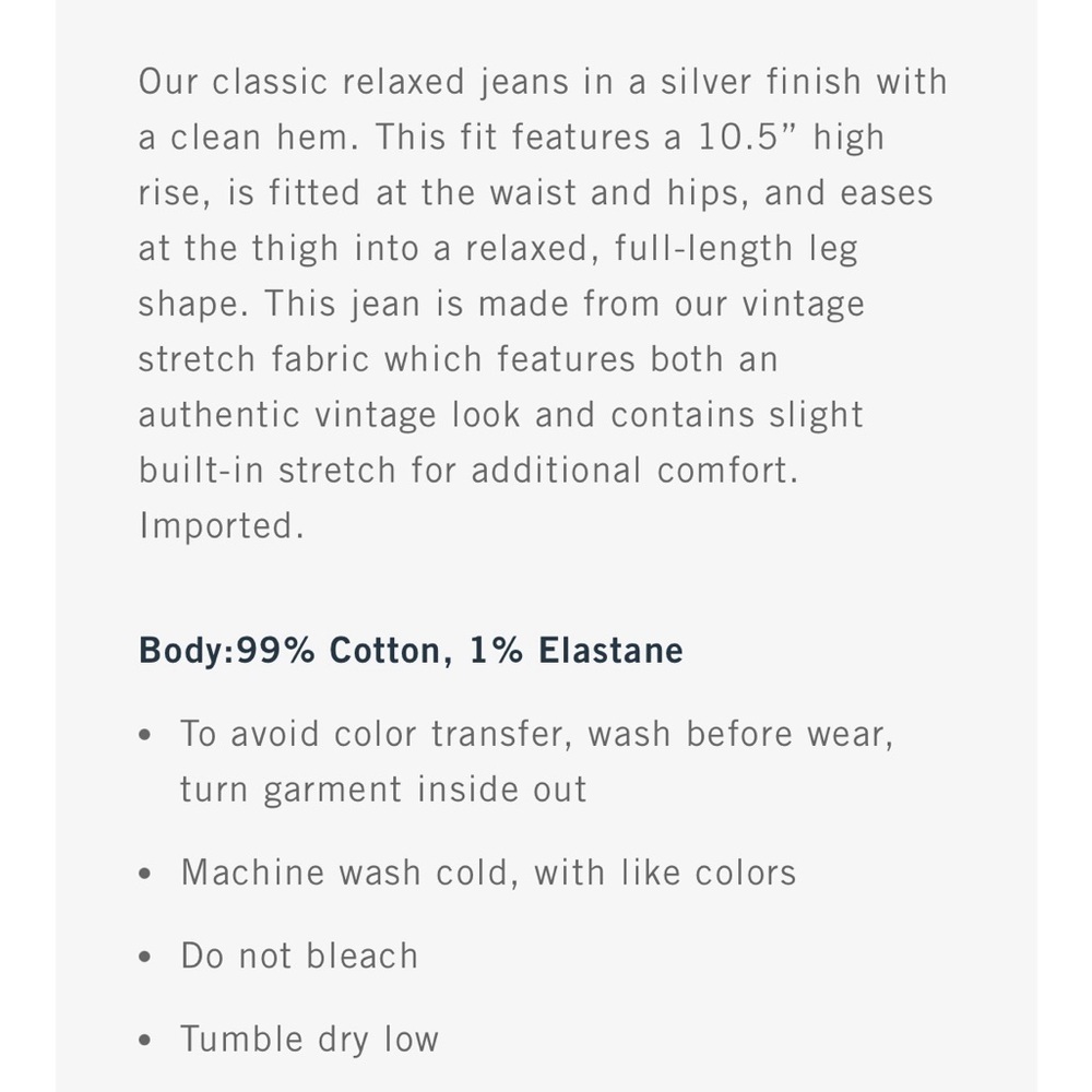 Abercrombie & Fitch Silver 90's straight pants - Picture 4 of 6